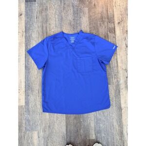 Cherokee Workwear Revolution V-Neck Scrub Top Royal Blue WW625 Mens Large